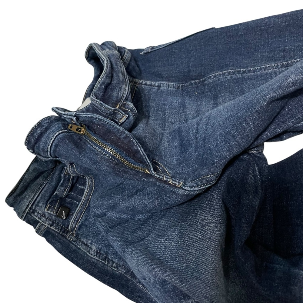 Kancan Destroyed Jeans KC8553D Dark Distressed Women’s size 7/27 frayed hem - Picture 12 of 16